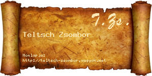 Teltsch Zsombor névjegykártya